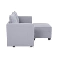 thumbnail image 4 of Naomi Home Elizabeth Modern DIY Collection-Fabric:Linen,Finish:Gray,Style:Loveseat with Ottoman, 4 of 13