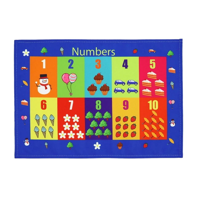 jifeng Waterproof Kids Placemats Learning Placemat Educational Kitchen Dining Table Mat