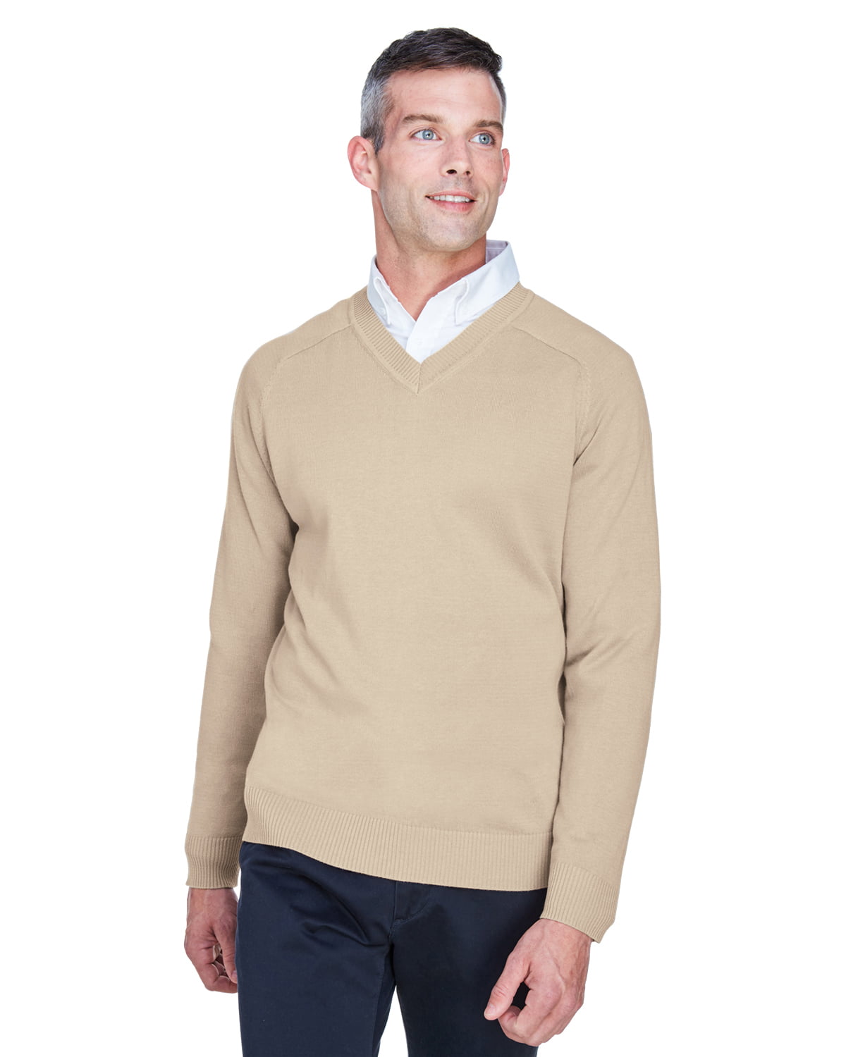 Devon & Jones Men's V-Neck Sweater - D475 - Walmart.com