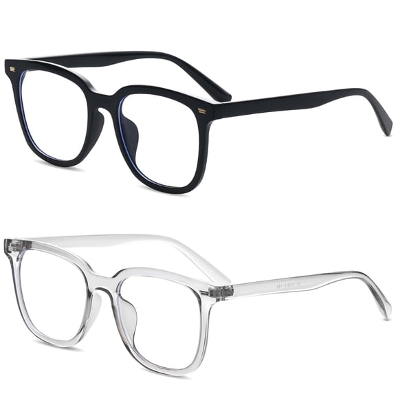 Rock Takin Blue Light Blocking Glasses for Computer & Screen Use - Anti Eye Strain Reading Glasses for Women & Men