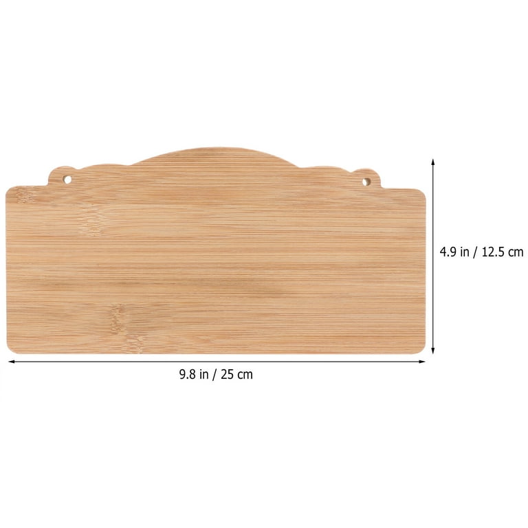 2Pcs Unfinished Wood Signs Blank Hanging Plaque DIY Craft Project Wood Sign Walmart