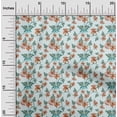thumbnail image 2 of oneOone Silk Tabby Light Blue Fabric Florals Craft Projects Decor Fabric Printed By The Yard 42 Inch Wide, 2 of 4