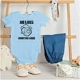 thumbnail image 3 of Popeye Quote What Me Likes Romper Boys or Girls Infant Baby Brisco Brands 24M, 3 of 6