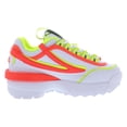 thumbnail image 2 of Fila Disruptor II Exp PS Girls Shoes Size 1, Color: White/Orange, 2 of 5