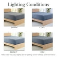 thumbnail image 6 of Southshore Fine Living, Inc. Twin Fitted Sheets 2-Pack, 21" Deep Pocket Fitted Sheets, Slate Blue, 6 of 8