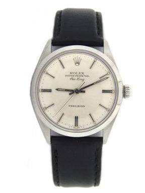 Pre-Owned Mens Rolex Stainless Steel Air-King Silver 5500