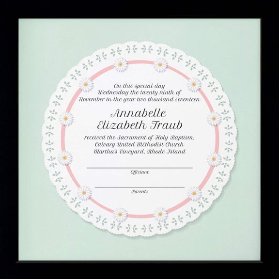Dedication, Baptism | Personalized Print Wall Decor - Plate