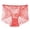 Watermelon Red, variant on Women Floral Lace High Waist Underwear Full Coverage Panties Mesh Breathable See Through Briefs Soft Stretch for Women Black XXL