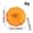 A002- Red and Yellow, variant on Fall Pumpkin Decor Small 2.5 Inch Cream White Foam Pumpkin Halloween Pumpkin Decorations for Home Thanksgiving Decor Autumn Fall Decor for Kitchen Office Window Display 1 Piece