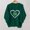 Green, variant on Girls St Patrick's Day Sweatshirt Good Fortune Clover Heart Graphic Pullover 100% Cotton Green Crewneck Sizes 3T-14Y,Size 3-4T