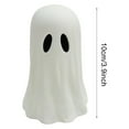 thumbnail image 3 of Cogleahco Halloween Paper Mache Ghost Statue Decor - Paper Mache Ghost Figurine, Cute Halloween Tabletop Decorations, Spooky Personalized Desktop Halloween Ornament(Brown+White+Black), 3 of 7