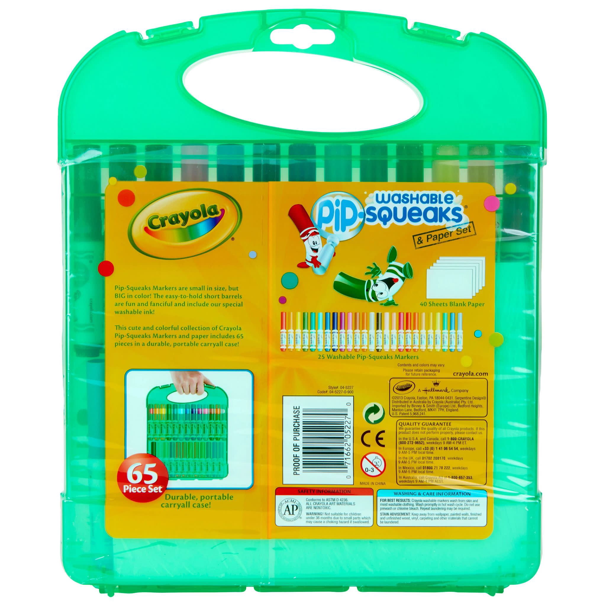 Crayola Pip Squeaks 25 Washable Markers Set, Back to School Essentials, Arts and Craft Supplies, Gift for Teachers and Kids, Ages 4+