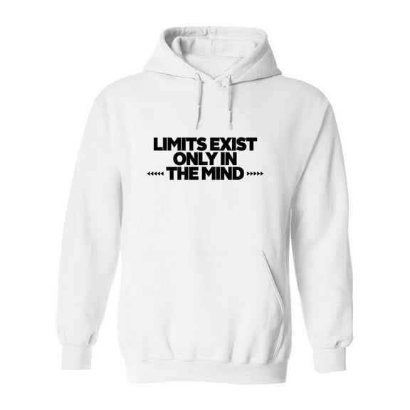 Limits Exist Only In The Mind. Hoodie Men -Image by Shutterstock, Male x-Large