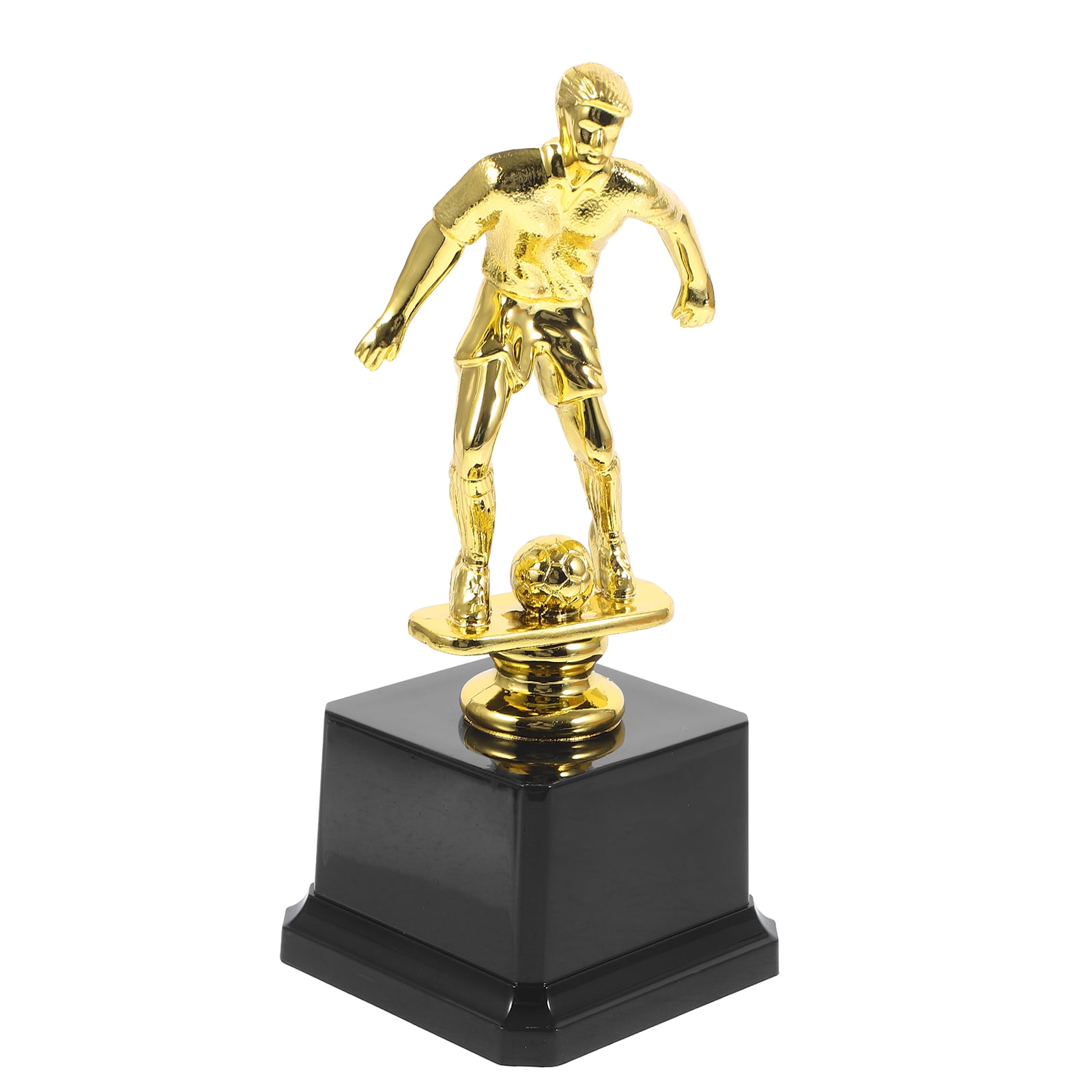 LABSERRON 1Pcs Soccer Ball Shape Plastic Award Trophy for School Events and Competitions 11.8x3x3in