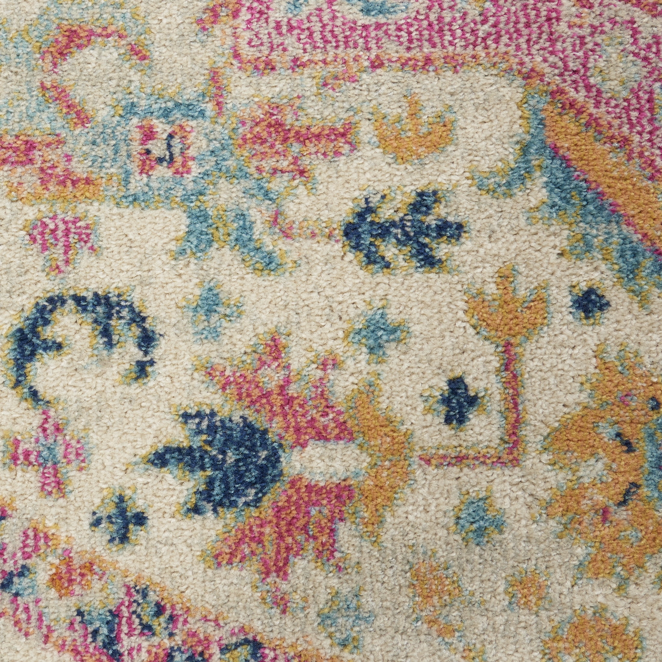 Nourison Passion Persian Ivory Pink 2'2" x 12' Area Rug (2x12)