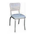 thumbnail image 2 of Elegant Diner Chair - Chrome Base, Wood Seat, Solid Back - 19.5" x 15.5" x 31.5", 2 of 2