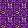 thumbnail image 1 of Ahgly Company Indoor Square Patterned Dark Violet Purple Novelty Area Rugs, 6' Square, 1 of 6