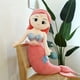 thumbnail image 1 of Peluche de sirena para niños, almohada Kawaii para dormir, muñeco de sirena de peluche, regalo de cumpleaños y Navidad, 1 of 3