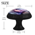 thumbnail image 4 of 12 Pieces Mysterious Purple Galaxy Glass Knobs for Dresser Drawers, 1.37 x 1.10 IN Round Kitchen Cabinet Pulls For Home Office Nursery Kids Room, 4 of 6
