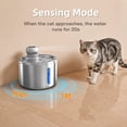 thumbnail image 6 of Wireless Cat Water Fountain, Stainless Steel 3.5L Automatic Dog Water Dispenser, 5000mAh Battery, Motion Sensor, Cordless Pet Fountain, 6 of 10