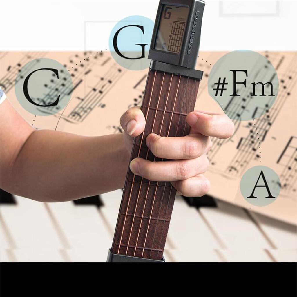 Pocket Guitar, Left Hand Portable Guitar Trainer Guitar Finger Exerciser Guitar Musical Instrument Learning Tool for Beginner