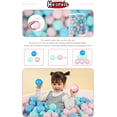 thumbnail image 2 of 100 Ball Pit Balls for Kids Toddlers Ball Pit, Play Tent, Phthalate Free BPA Free Crush Proof Plastic Ball, Play Balls Birthday Parties in Reusable Storage Bag, 2 of 9