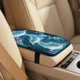 thumbnail image 3 of Xoenoiee Dolphin Hibiscus Print 5 PCS Automotive Seat Covers for Cars Trucks and SUVs, Car Seat Covers for Front Seats, Seat Belt Pads and Center Console Cover, Leather Auto Interior Covers, 3 of 7