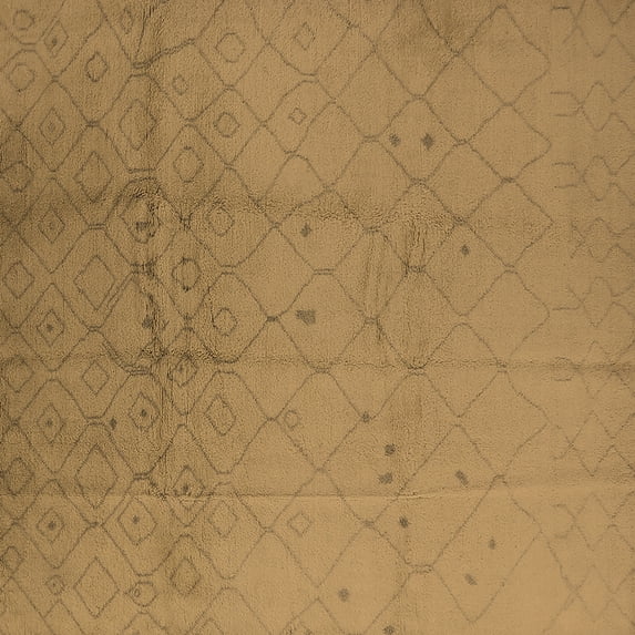 Ahgly Company Indoor Square Solid Brown Modern Area Rugs, 6' Square