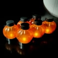 thumbnail image 4 of 6PCS Pumpkin Lantern with Hanging Handle and Stable Base Halloween Decoration Light for Bars Celebration Banquets, 4 of 7