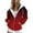 Red, variant on Oversized Hoodies for Women Hoodies Side Zip Sweater Jacket Women Snap Pullover Hoodie Womens Zip up Hoodies Long Sleeve Hoodie Women Pullover Thin Hoodies for Women Long Sleeve Casual Pink S