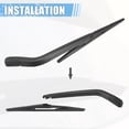 thumbnail image 4 of Trasero Parabrisas Lavado Hoja Brazo Ensamblaje para Scion XB - 2uds Negro, 4 of 6