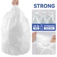 thumbnail image 6 of Small Trash Bags with Handles (1.2/2/2.6/3/4/5/6/8/13 Gallon) - Ocean Plastic Upcycling - Plastic Garbage Bags, Can Bin & Waste Basket Liner for Kitchen, Bathroom, Office and Pets, 6 of 9