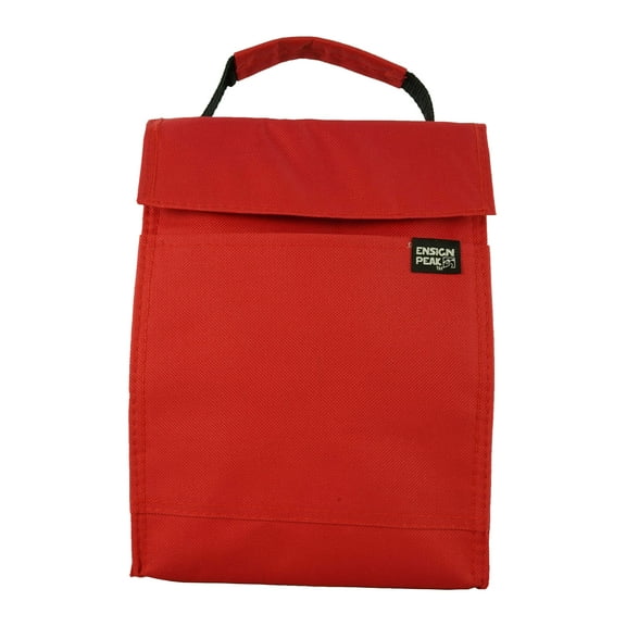 Lunch Sack with Insulated Waterproof Liner and Outside Pocket