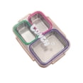 thumbnail image 6 of Stainless Steel Bento Box Lunch Container with Lid, 3 Separate Compartment, BPA-free Drop-proof Food Grade Dishwasher Safe Reusable Container for Meal Prep Home Travel Office Adults, 6 of 6