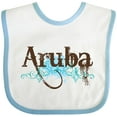 thumbnail image 3 of Inktastic Aruba Boys or Girls Baby Bib, 3 of 4