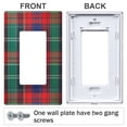 thumbnail image 3 of Yayeee Rocker Switch Wall Plate 1-Gang 4.6"x2.9" Home Decorative Outlet Cover, Red Green Pattern, 3 of 6