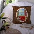 thumbnail image 3 of Carolines Treasures 7126PW1414 Italian Greyhounds and Violinist Fabric Decorative Pillow  14Hx14W multicolor, 3 of 4