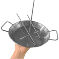 thumbnail image 2 of Vertical Cooking Stand Gyros Bbq Grilling Accessory With 3 Removable Spikes, 2 of 5
