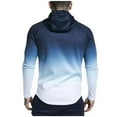 thumbnail image 3 of Fesfesfes Mens Hoodie Jacket Fall Fashion Jacket Baseball Gradient Color Jacket Sweater Casual Jacket On Sale, 3 of 4