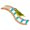 Blue, variant on ZPAQI Bird Ladder Perch Natural Wood Stand Playground for Parakeet Small Parrot