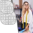 thumbnail image 5 of Curved Corner Cutter Ruler DIY Crafts Patchworks Sewing Ruler, 5 of 5
