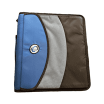 Case•it Dual-121-a, Binder 2-in-1 Zipper Binder, Black, Assembled product height 13" x depth 3.14 x width 12.99", Handle and shoulder strap