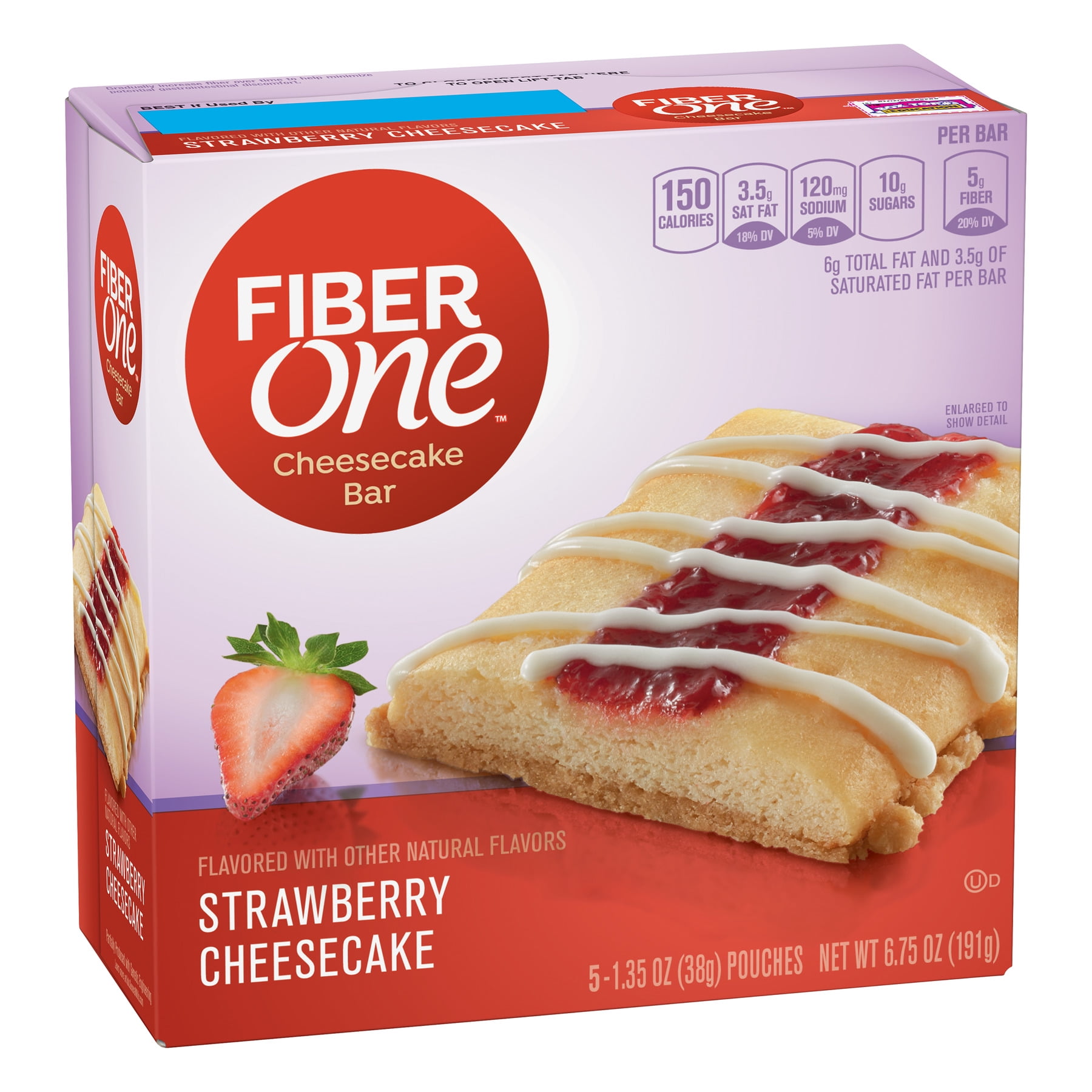 Fiber One Cheesecake Bar Strawberry Dessert Bar 5 Fiber Bars 6 75 Oz Walmart fiber-one-cheesecake-bar-strawberry-dessert-bar-5-fiber-bars-6-75-oz-walmart