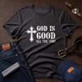 thumbnail image 3 of Jollimate God Is Good All The Time T-Shirt, Christian Faith Cross Graphic Tee, Men's Shirt, 3 of 6
