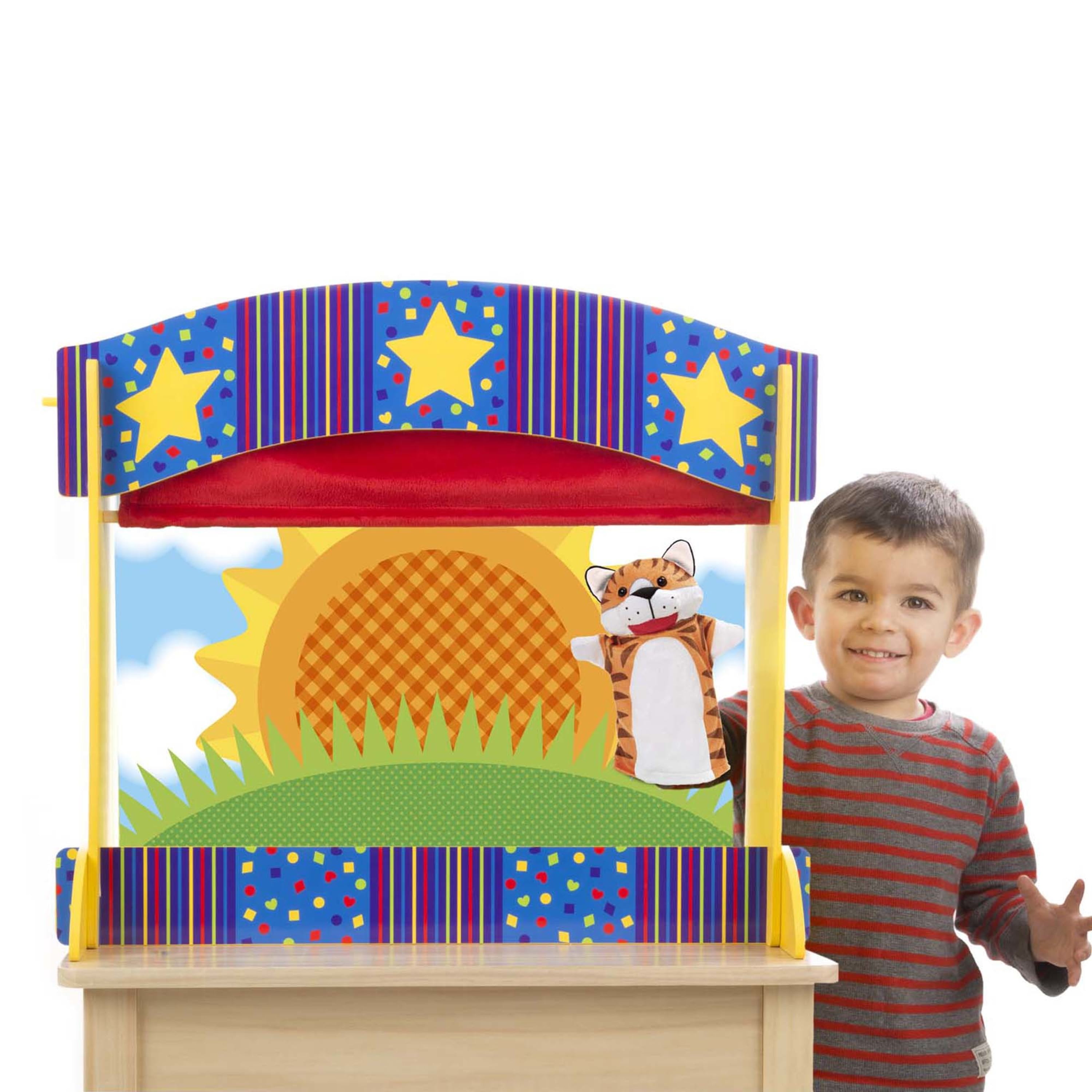  Melissa & Doug Deluxe Puppet Theater - Sturdy Wooden