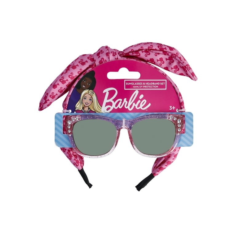 Mattel Girls' Barbie Fashion Sunglasses and Bow Headband, 2-Piece