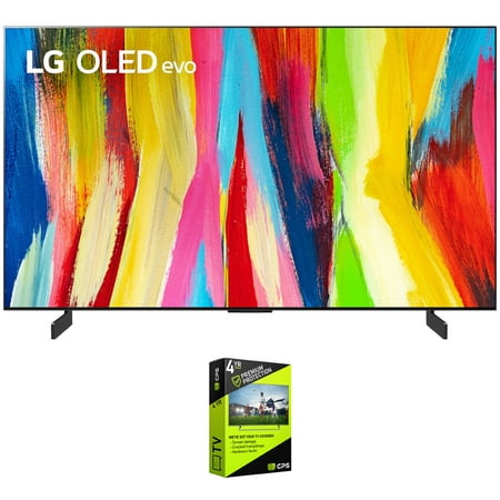 LG OLED65C2PUA 65 inch HDR 4K Smart OLED TV (2022) Bundle with 4 Year Premium Extended Warranty Televisions