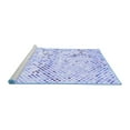 thumbnail image 2 of Ahgly Company Machine Washable Indoor Rectangle Abstract Blue Contemporary Area Rugs, 2' x 3', 2 of 4