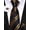A Black and Gold, variant on Boys Burgundy Striped Silk Tie Self-Tie Set with Pocket Square for Kids Age 8-12 Wedding School Graduation