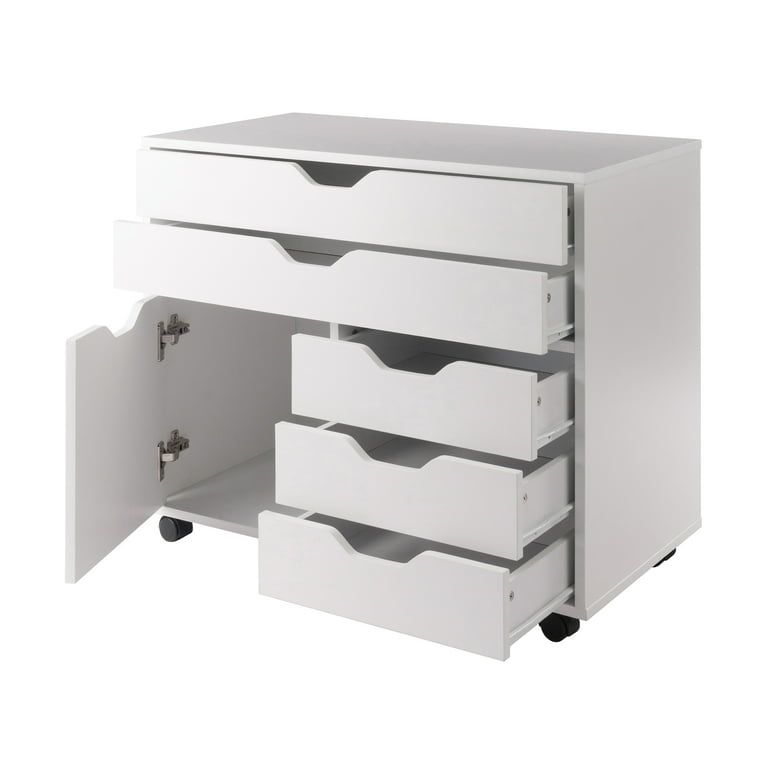 Winsome, Mobile Storage Cabinet, 10633, White Finish - Walmart.com